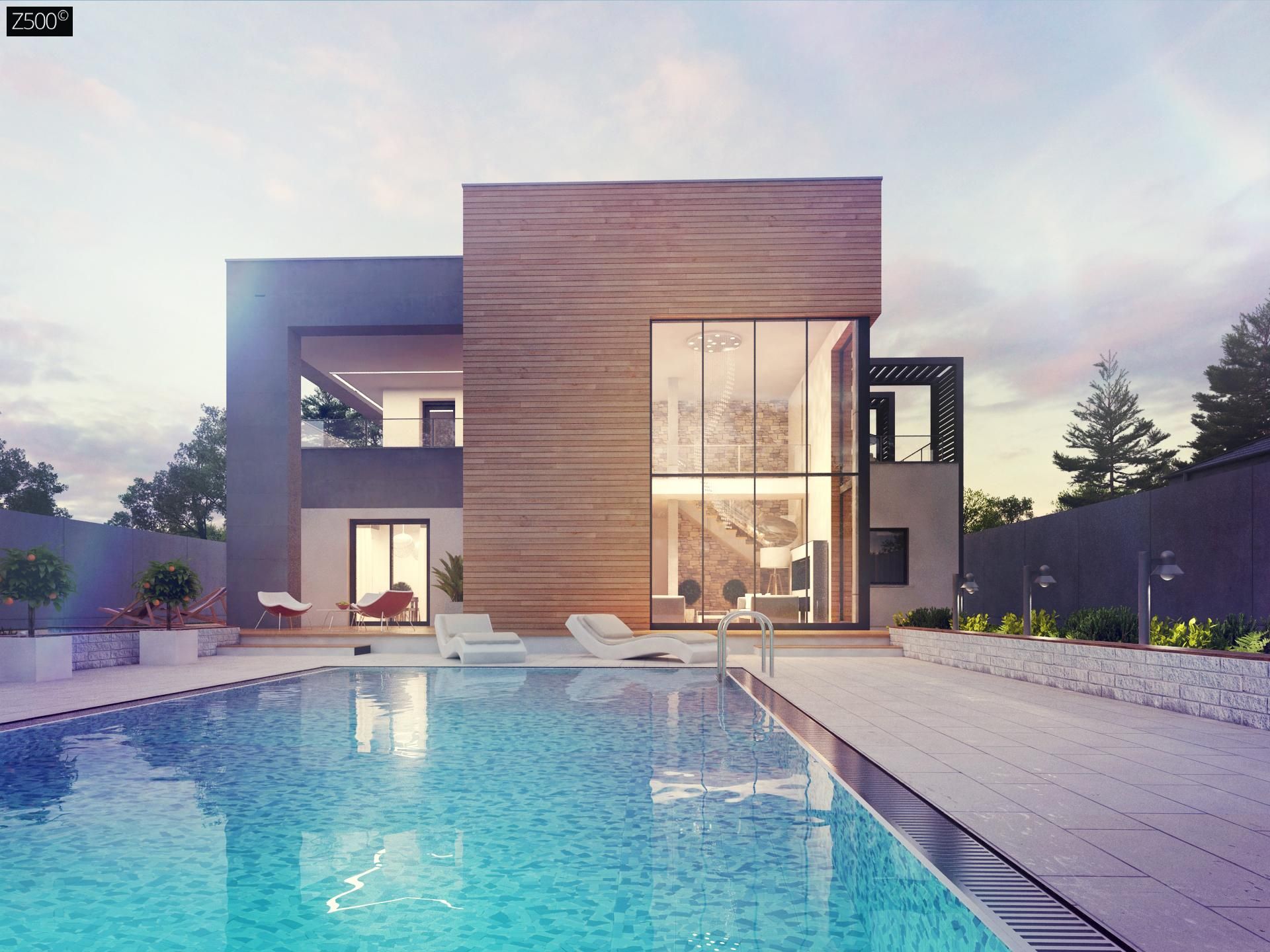 Современный Дом С Бассейном фото 7